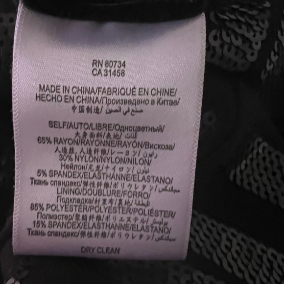 BCBGMaxAzria Black Patterned Mini Dress - Picture 4 of 7